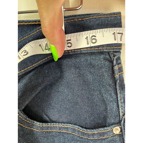 NANETTE LEPORE Belle High Rise Bootcut Denim Jeans Size 12‎ Dark Wash Stretch - Picture 13 of 13